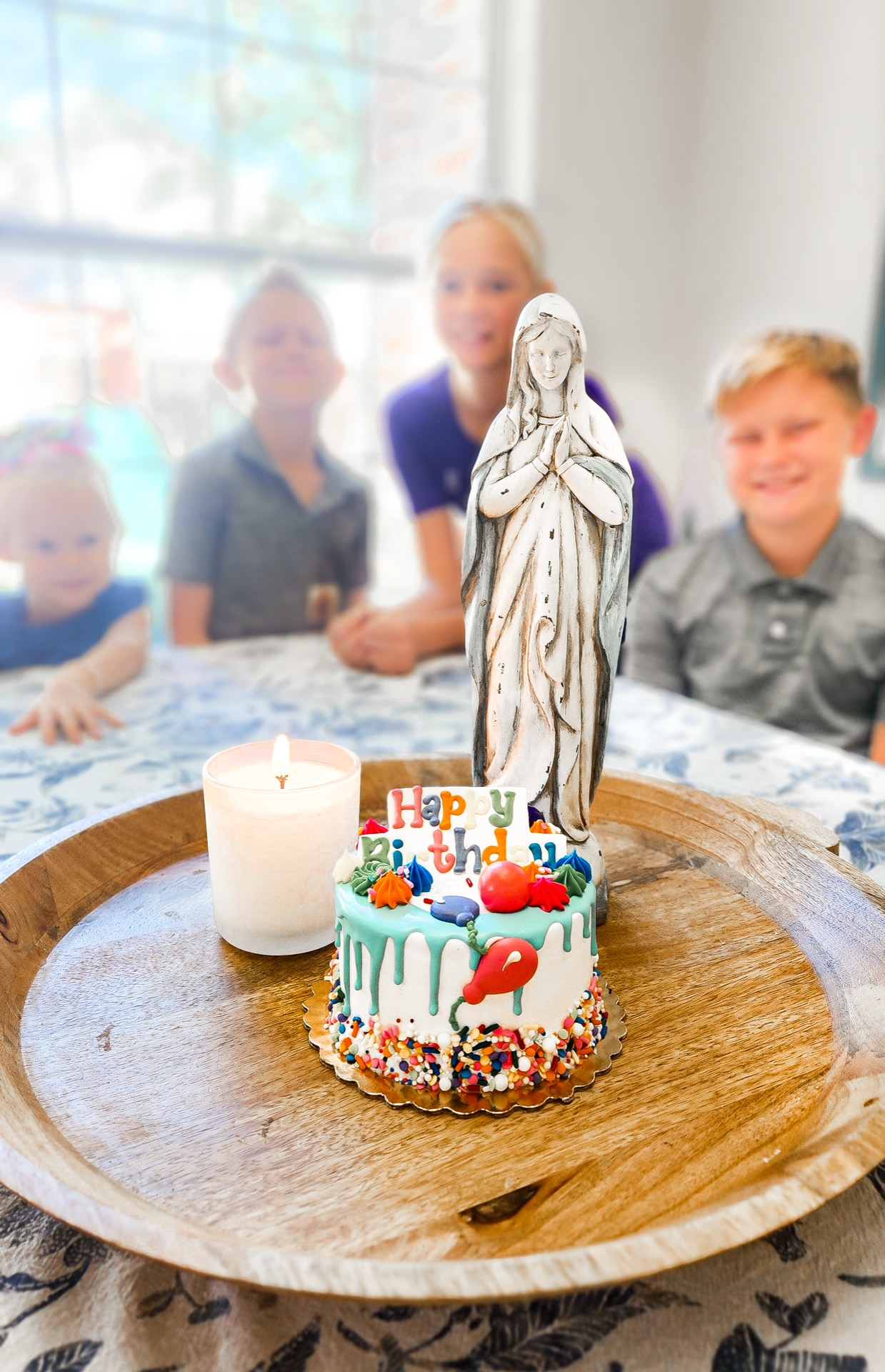 Children learning outdoors